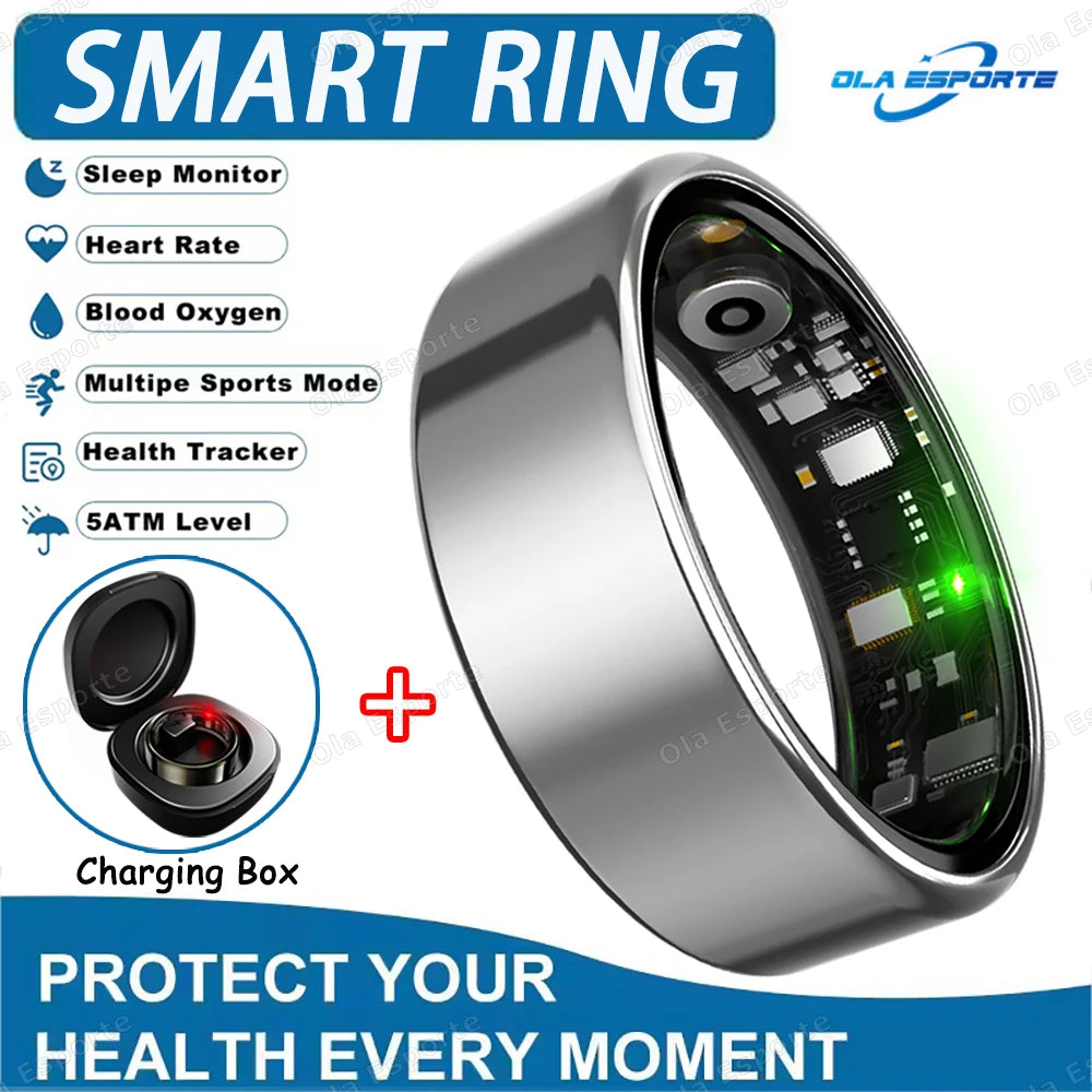 "Samanfix Pro Smart Ring - Monitor de Salud de Titanio".