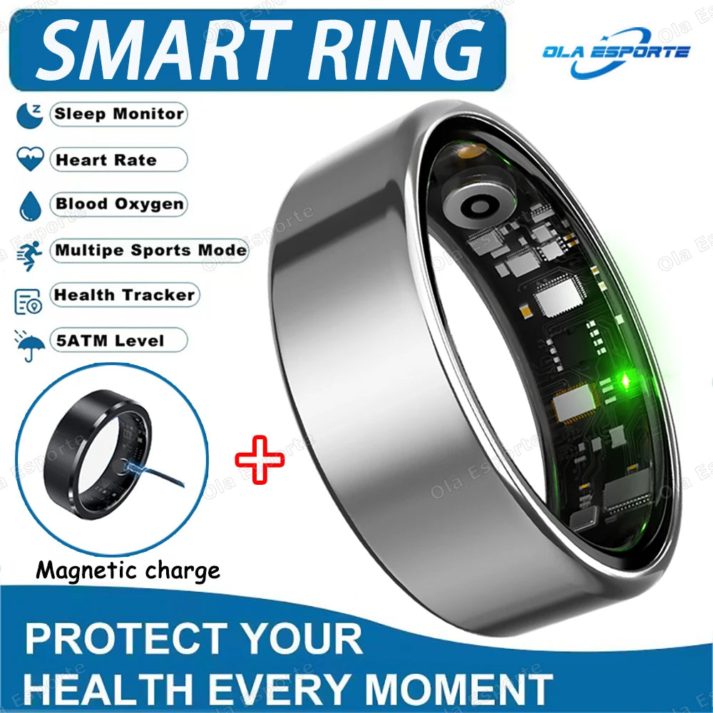"Samanfix Pro Smart Ring - Monitor de Salud de Titanio".