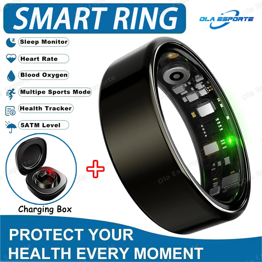 "Samanfix Pro Smart Ring - Monitor de Salud de Titanio".
