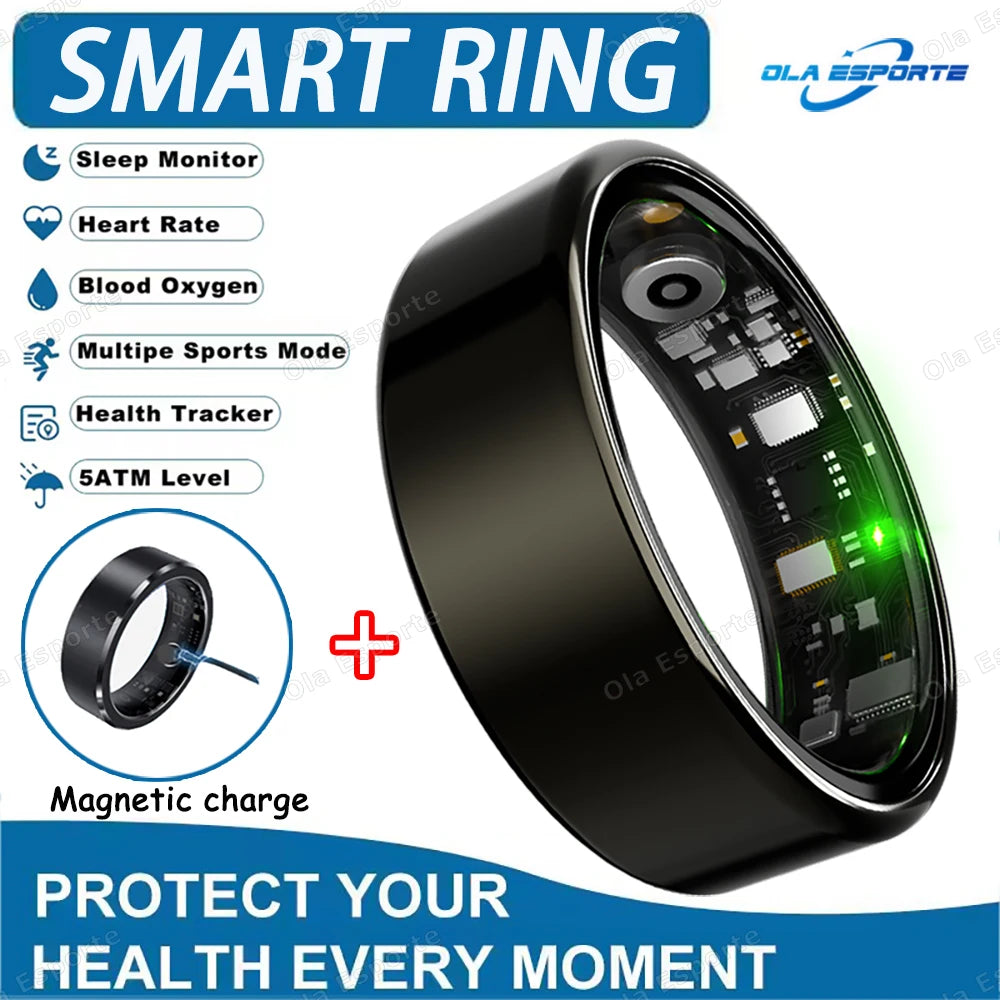 "Samanfix Pro Smart Ring - Monitor de Salud de Titanio".