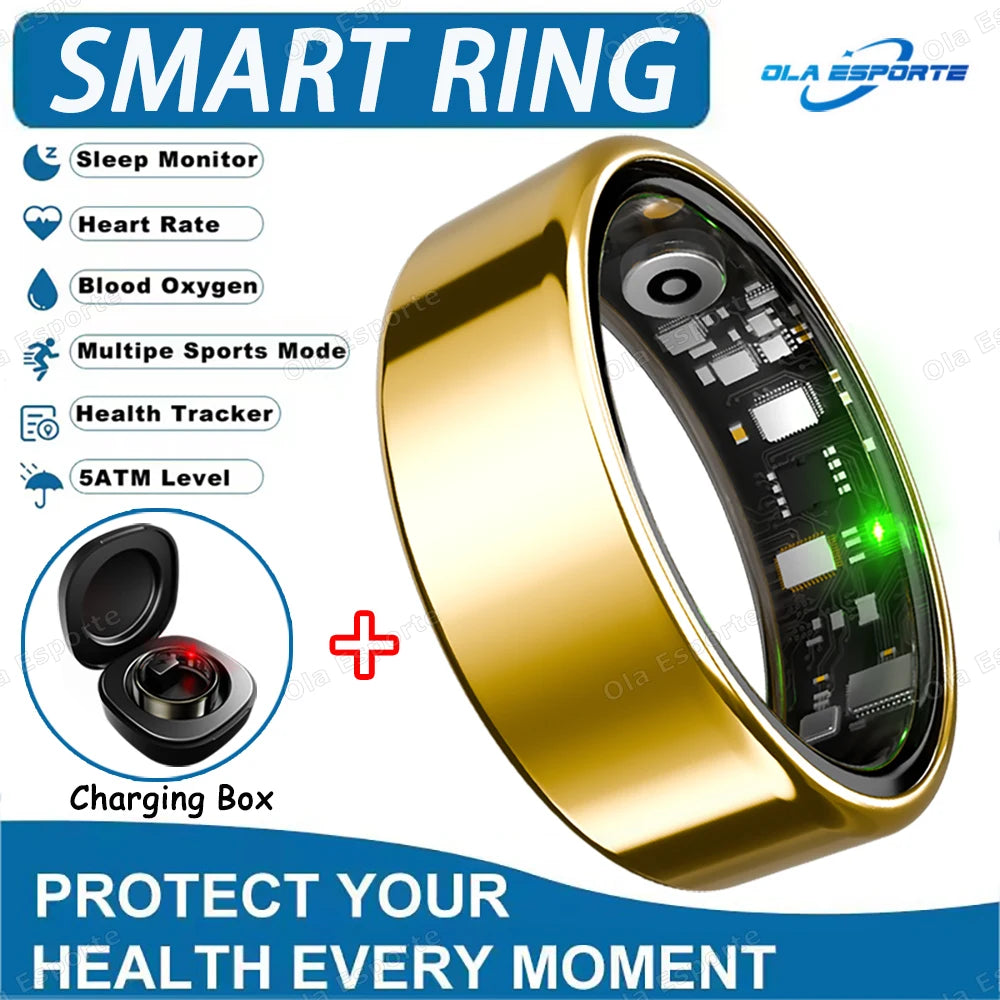"Samanfix Pro Smart Ring - Monitor de Salud de Titanio".