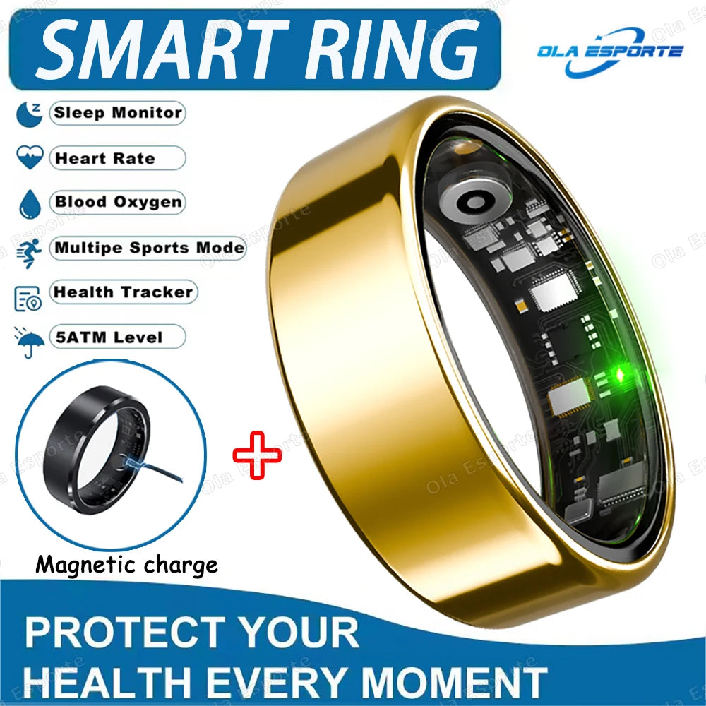 "Samanfix Pro Smart Ring - Monitor de Salud de Titanio".